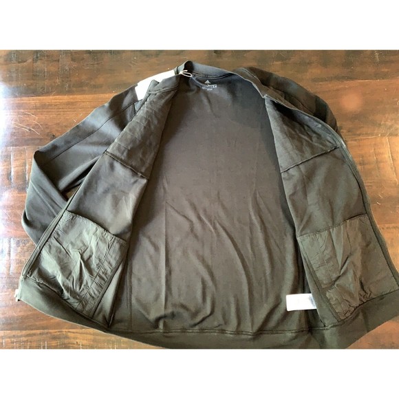 Adidas Golf Men's Large Black Go-To Quilt Full Zip Crew Neck Jacket - Picture 7 of 9